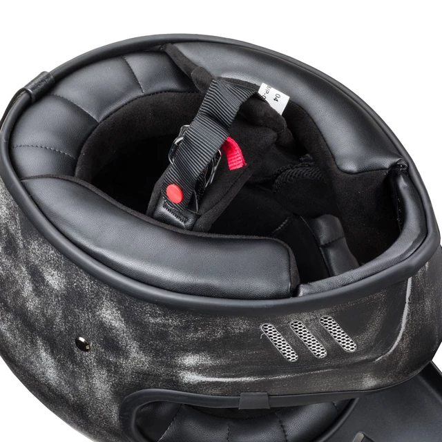 W-TEC Retron Motorradhelm mit Chesster Schutzbrille - Rostiges Grau