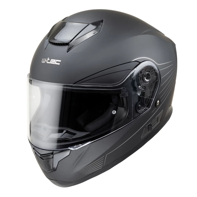 W-TEC Yorkroad Solider Motorradhelm - Black Grey Matt - Black Grey Matt