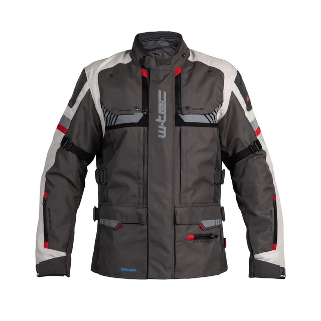 W-TEC Excellenta Touring Motorradjacke - Thunderstorm Gray