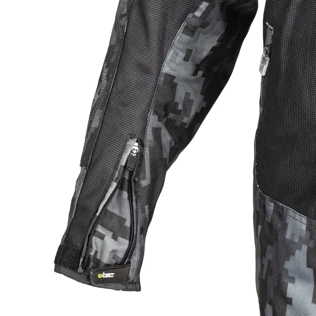 W-TEC Jared Herren Sommer Moto Jacke - Black-Grey Digi-Camo