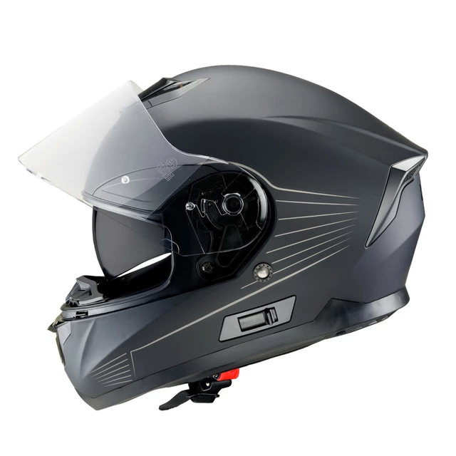 W-TEC Yorkroad Solider Motorradhelm - Black Grey Matt