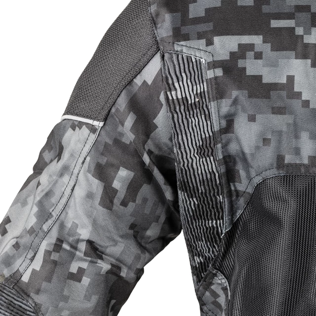 W-TEC Jared Herren Sommer Moto Jacke - Black-Grey Digi-Camo