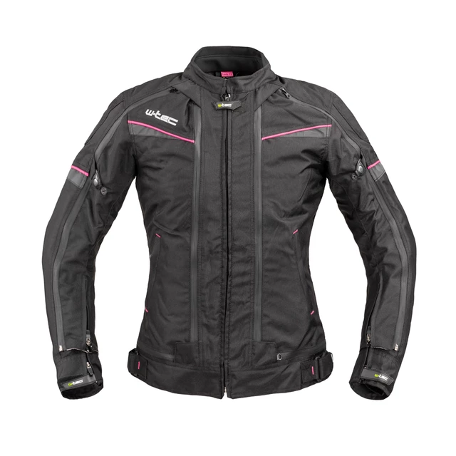 Damen Motoradjacke W-TEC Progair Lady - schwarz-rosa - schwarz-rosa