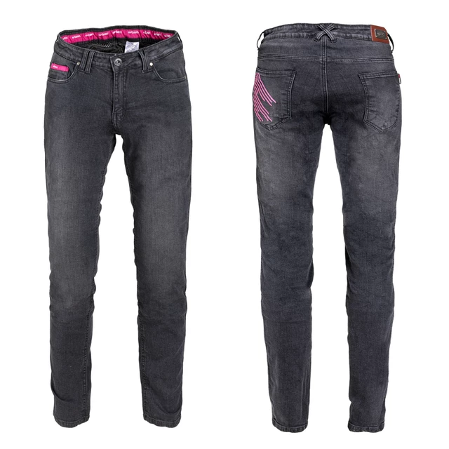 Damen Motorrad Jeans W-TEC Leonarda - schwarz