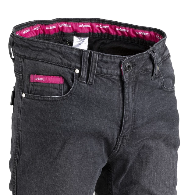 Damen Motorrad Jeans W-TEC Leonarda - schwarz