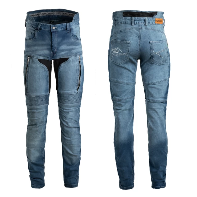 W-TEC Grandus EVO Herren Motorradjeans - blau