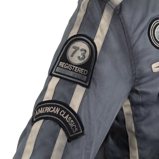 W-TEC Patriot Herren Textiljacke - grau