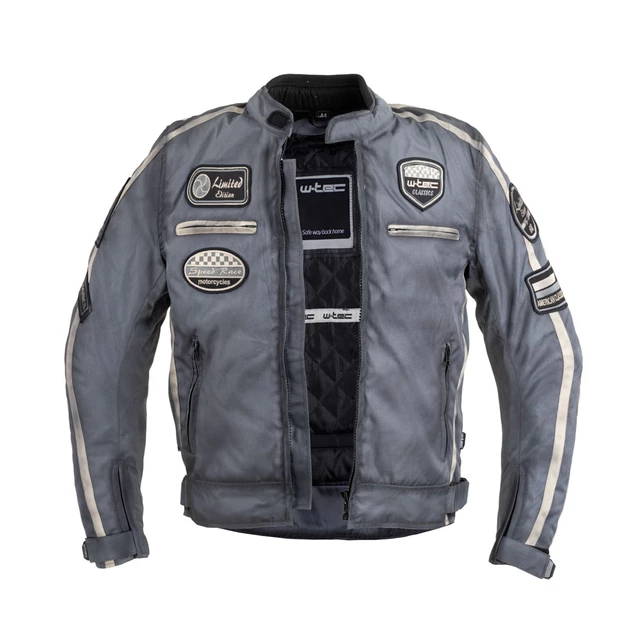 W-TEC Patriot Herren Textiljacke - grau