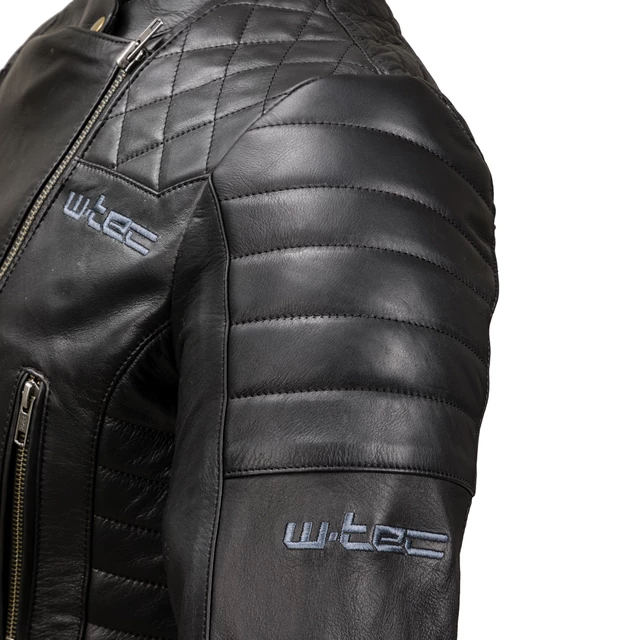 W-TEC Corallia Damen Leder Motorradjacke - schwarz