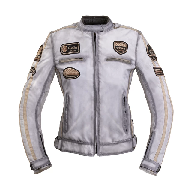 W-TEC Virgini  Damen Textiljacke - rot - weiß