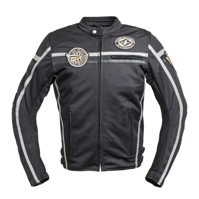 W-TEC Bellvitage Black Motorradjacke - schwarz - schwarz