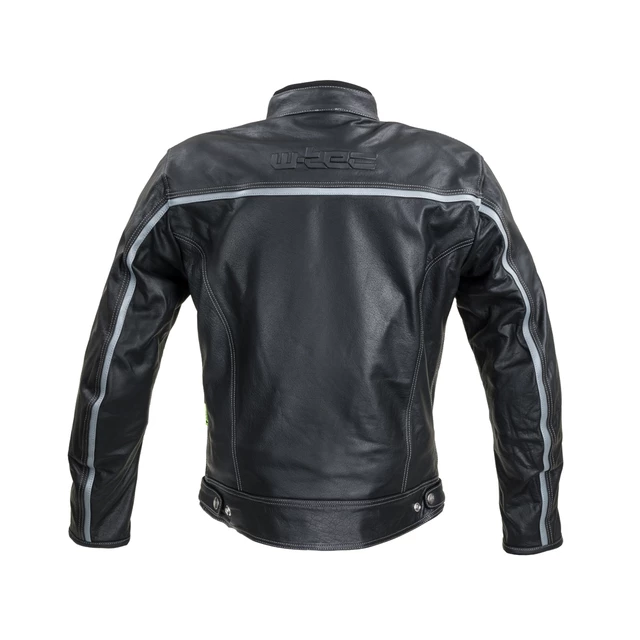 W-TEC Mathal Leder Motorradjacke - schwarz