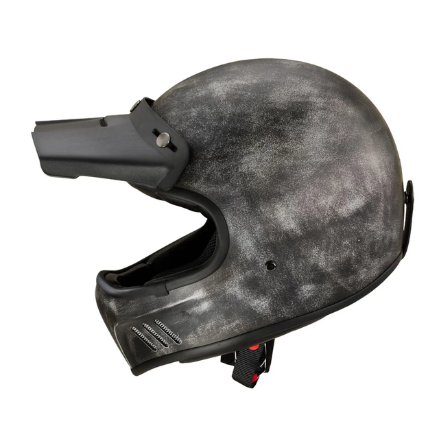W-TEC Retron Motorradhelm mit Chesster Schutzbrille - Rostiges Grau