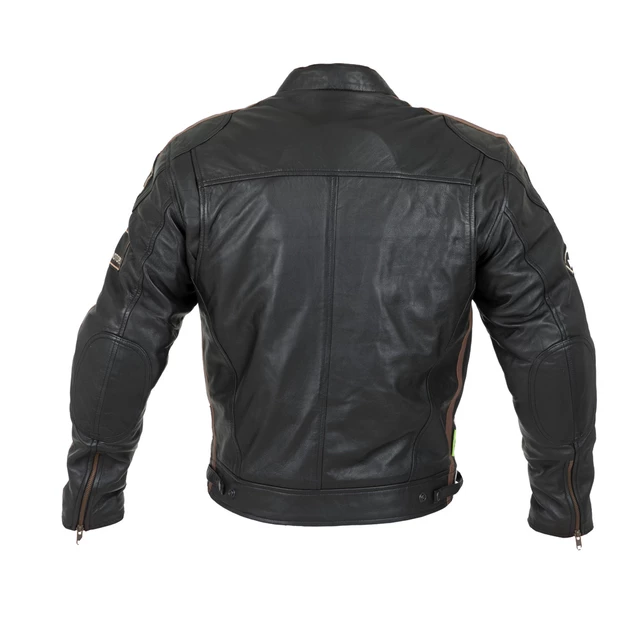 W-TEC Sheawen Herren-Leder-Motorradjacke - schwarz