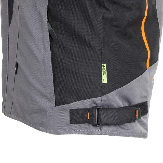 W-TEC Brandon Herren Motorradjacke - schwarz-grau-orange
