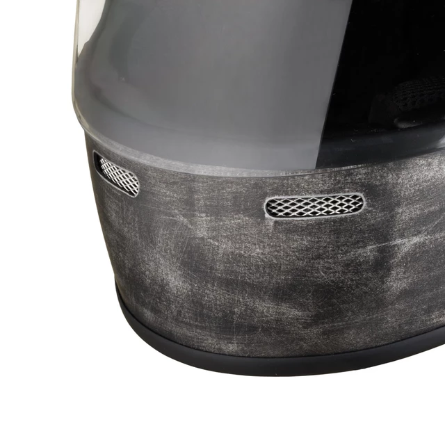 Motoradhelm W-TEC Cruder Brindle - Rostiges Grau