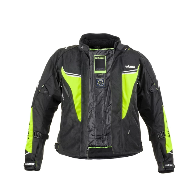 W-TEC Brandon Herren Motorradjacke - schwarz-grau-orange