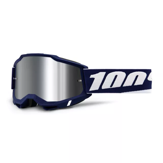 Motocross-Brille 100% Accuri 2 Mirror - Mifflin tmavě modrá, zrcadlové plexi - Mifflin tmavě modrá, zrcadlové plexi
