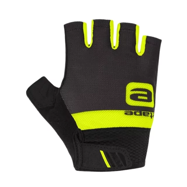 Fahrradhandschuhe Etape Air - schwarz - schwarz/gelb fluo