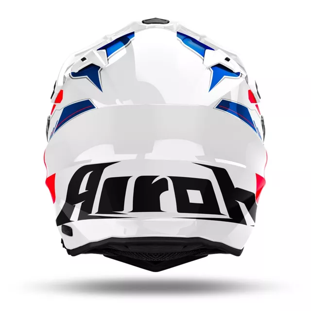 Moto Helm Airoh Commander 2 Reveal glänzend blau/rot