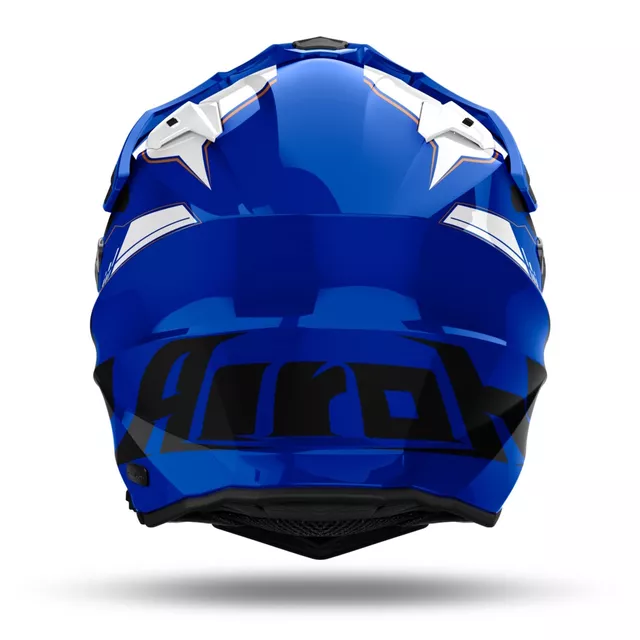 Moto Helm Airoh Commander 2 Reveal glänzend blau