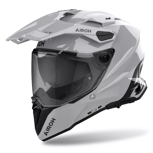 Moto přilba Airoh Commander 2 Color glänzend grau