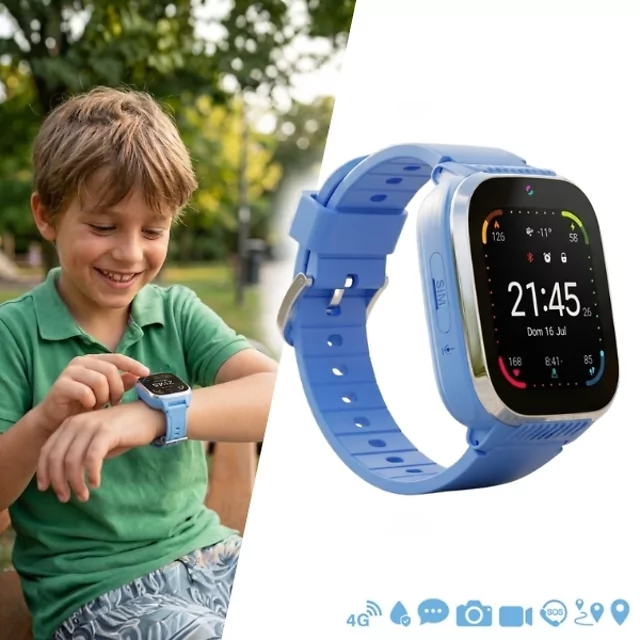 Smart Watch für Kinder inSPORTline Amiaro - blau - blau