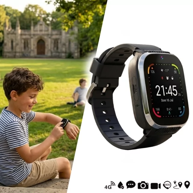Smart Watch für Kinder inSPORTline Amiaro - blau - schwarz