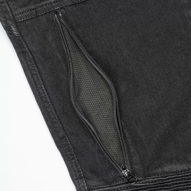 Herren-Motojeans Ayrton 505 Black - schwarz