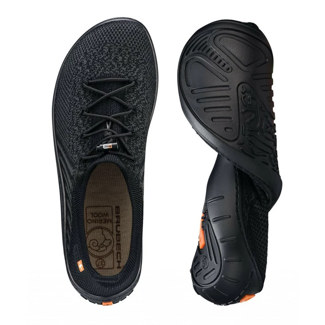 Herren Barfußschuhe Brubeck Merino - GRAPHITE / BLACK