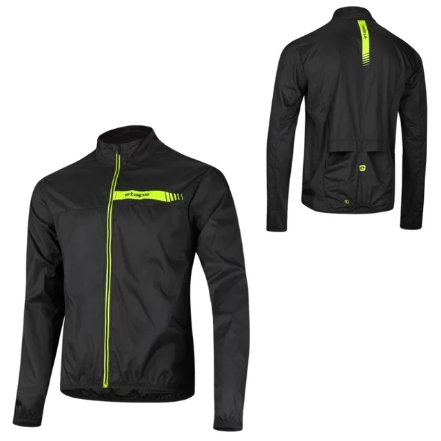 Herren-Windjacke Etape Bora 2.0 - gelb fluo - schwarz/gelb fluo