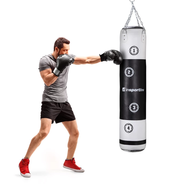 inSPORTline Robkin 150x35 cm Boxsack - schwarz-weiß - schwarz-weiß