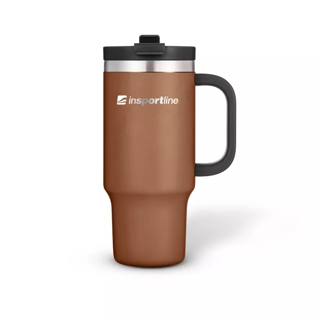 Thermobecher inSPORTline Natticino 470 ml - blau - kávová