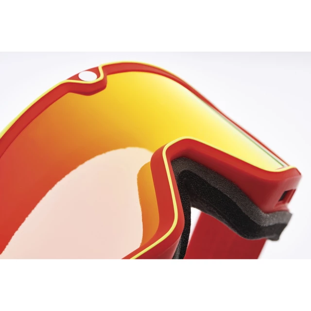 Motocrossbrille 100% Barstow Death Spray, rotes Plexiglas