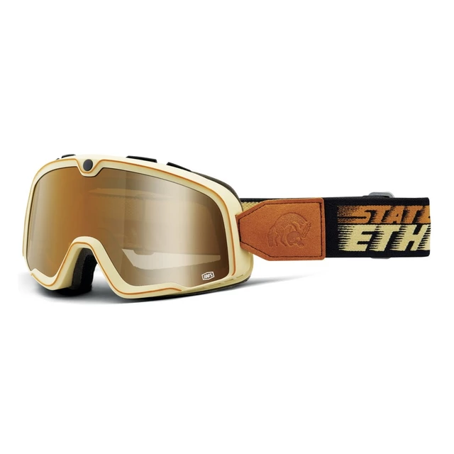 Motocrossbrille 100% Barstow State Of Ethos, bronzefarbenes Plexiglas