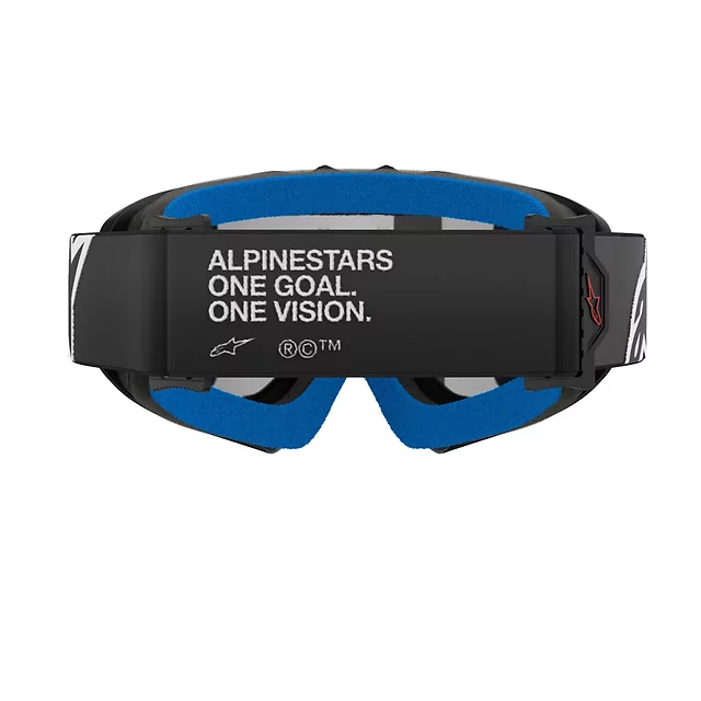 Alpinestars Vision Mirror Jugend Motocrossbrille für Kinder - Corp černá, zrcadlové stříbrné plexi