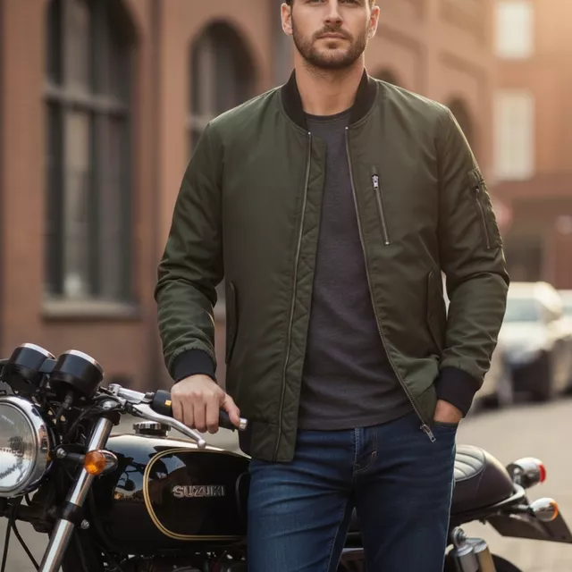 W-TEC Caravago Motorradjacke - grün