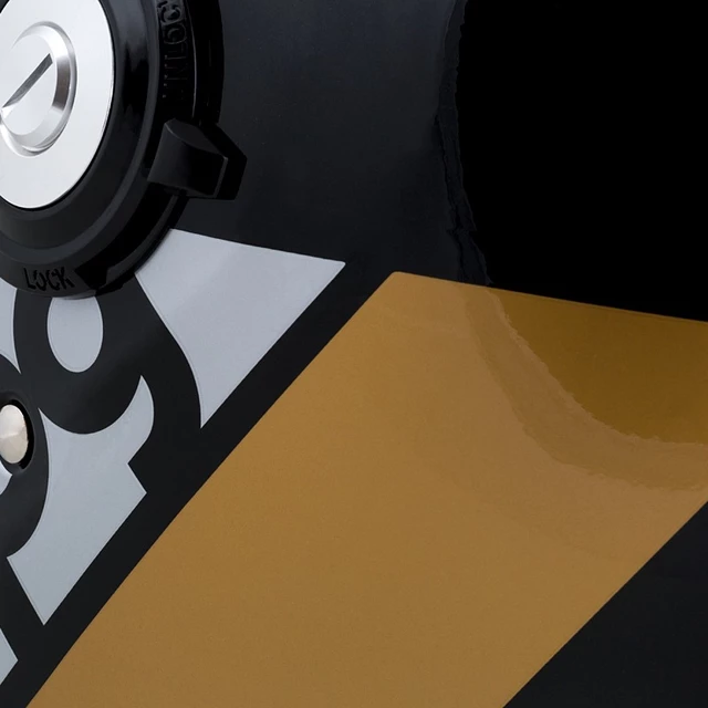 Cassida Fiber OPG Motorradhelm Schwarz/Gold/Silber - XL (61-62)