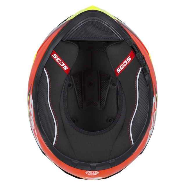 Motorradhelm Cassida Integral GT 2.1 Flash gelb fluo/rot fluo/schwarz/weiss