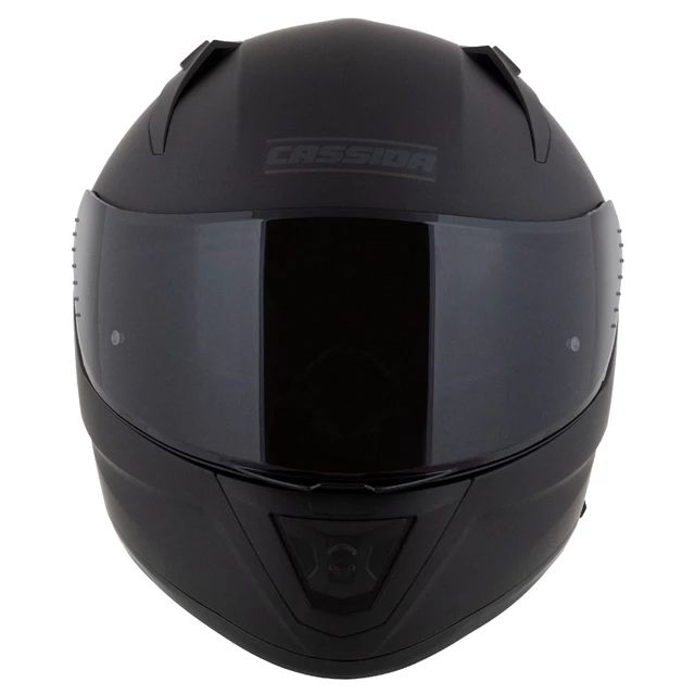 Motorradhelm Cassida Aero Solid schwarz matt/grau
