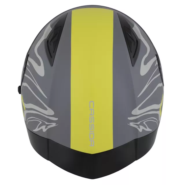 Cassida Orbit Multivers Motorradhelm grau matt/hellgrau/gelb fluo/schwarz