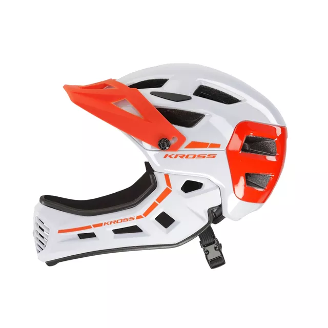 Radfahrerhelm Kross SALTI FF - weiß-orange - weiß-orange