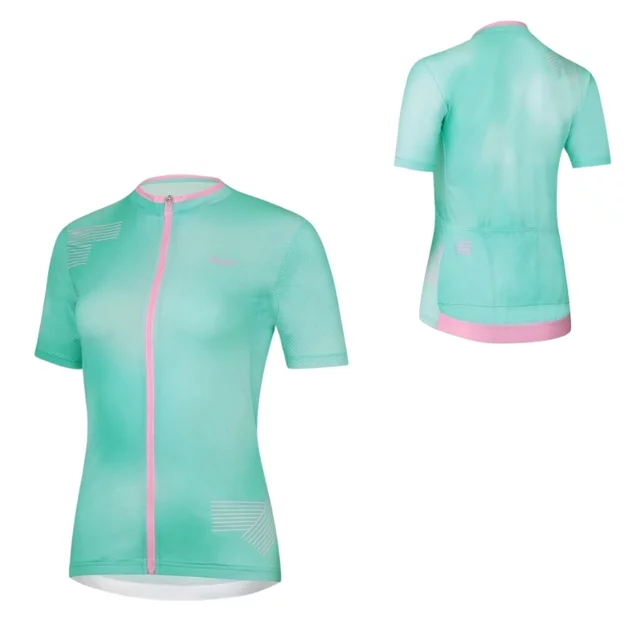 Kurzärmeliges Damen-Radtrikot Etape Donna 2.0 - mint