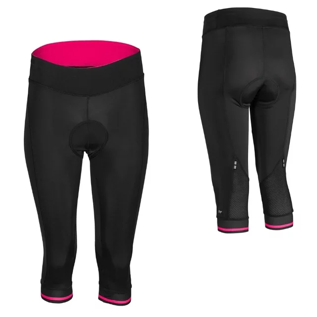 Damen-Radhose Etape Sara 2.0 3/4 - schwarz/ rosa - schwarz/ rosa