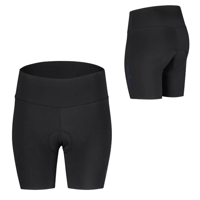 Damen-Radhose Etape Terry - schwarz