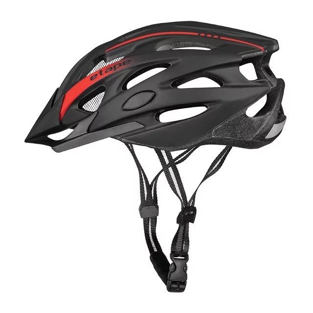 Fahrradhelm Etape Twister - černá/bílá mat - černá/červená mat
