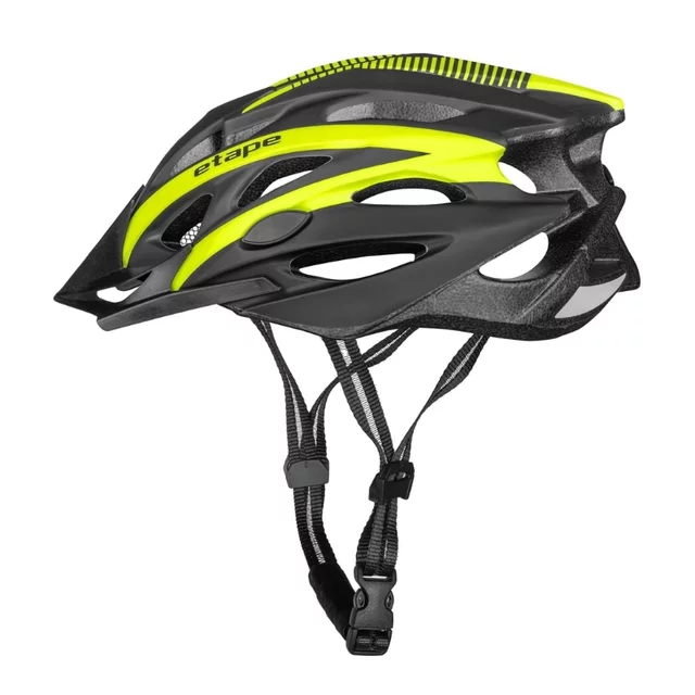 Fahrradhelm Etape Twister - černá/bílá mat - černá/žlutá fluo mat