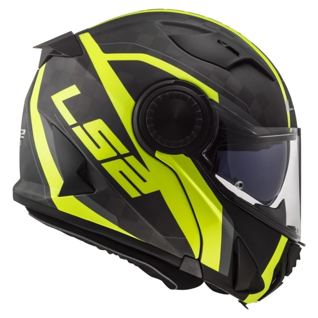 LS2 FF313 Vortex Solid Carbon Klapphelm - Solid Carbon