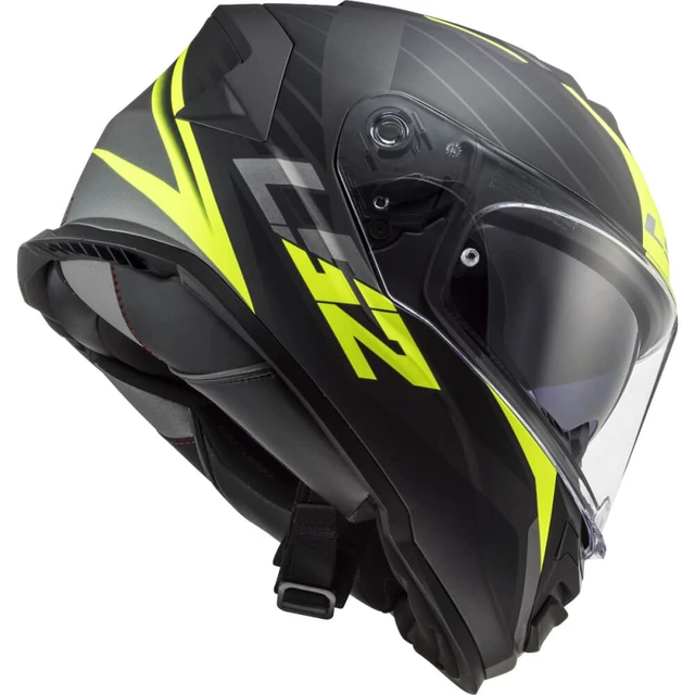 Motorradhelm LS2 FF800 Storm II Nerve Matt H-V Gelb