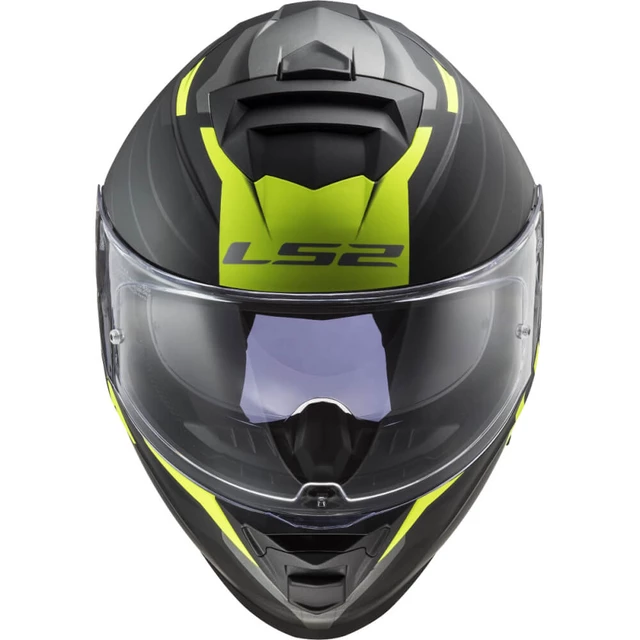 Motorradhelm LS2 FF800 Storm II Nerve Matt H-V Gelb